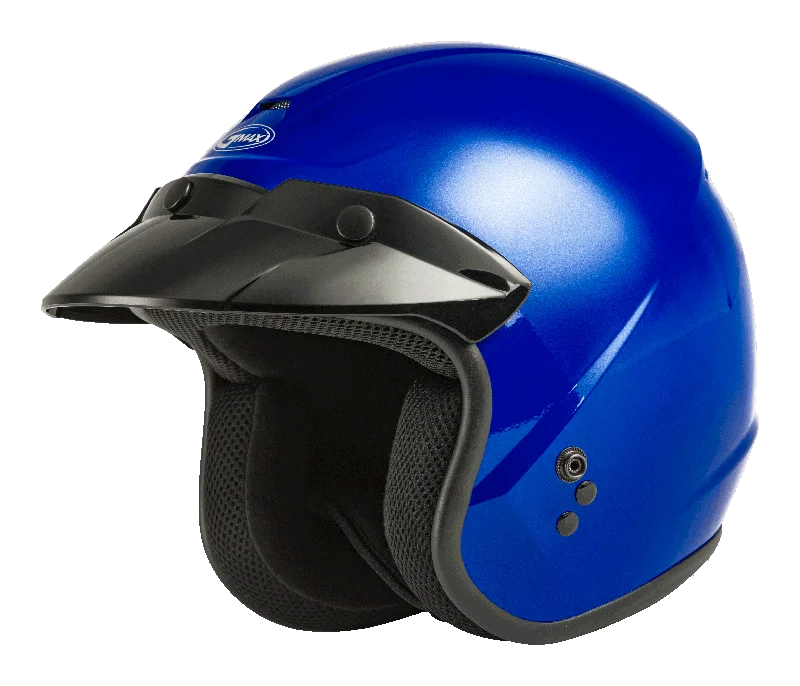 helmet with strong impact resistance-GMax 72-5363 OF-2 Open-Face Helmet Blue