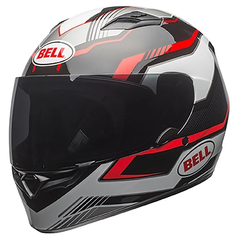 helmet for bike tours-Bell Qualifier Torque Black/Red Full Face Helmet