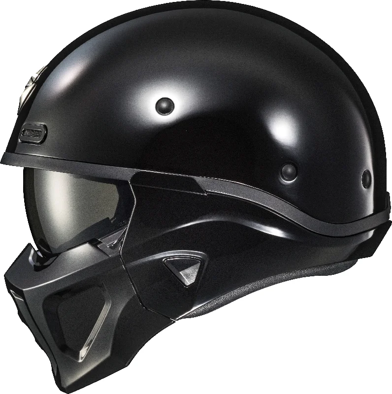 helmet with high-quality liner-Scorpion EXO 75-1605 'Covert X' Open-Face Helmet Gloss Black