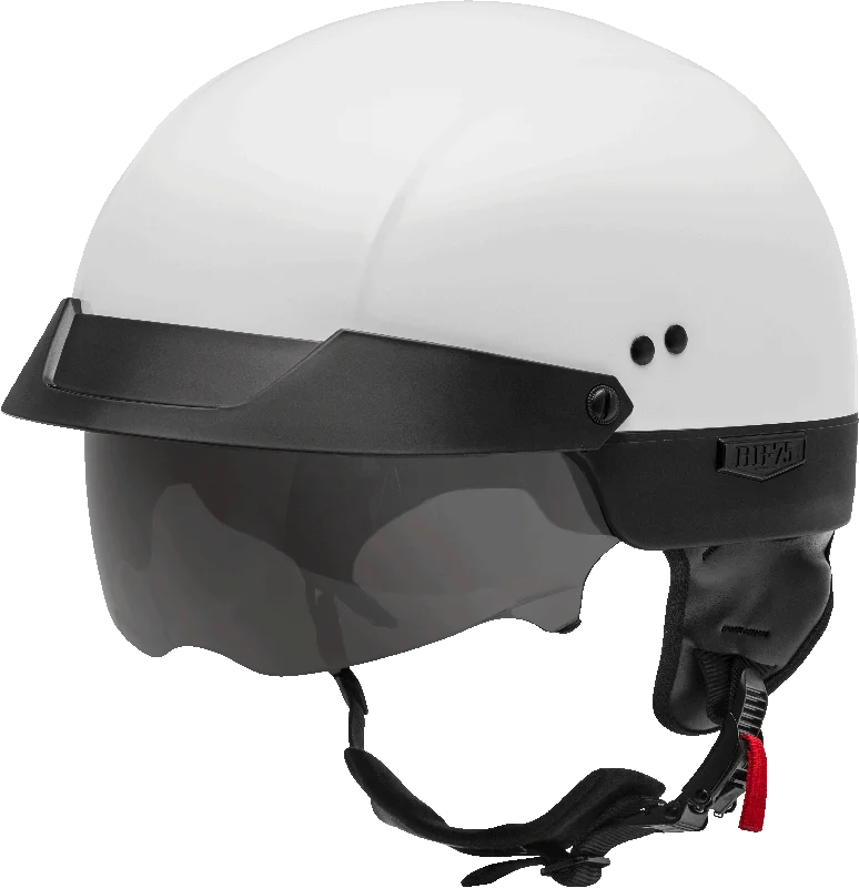 helmet with strong outer shell-GMax 72-6502 HH-75 Half Helmet White