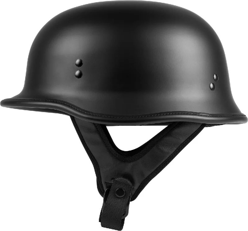 helmet for extreme downhill sports-Highway 21 9MM Matte Black German Beanie Helmet