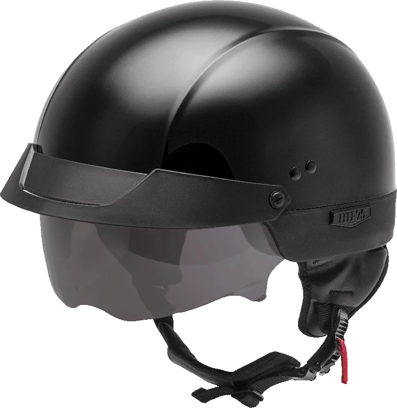 helmet for high-performance athletes-GMax 72-6500 HH-75 Half Helmet Black