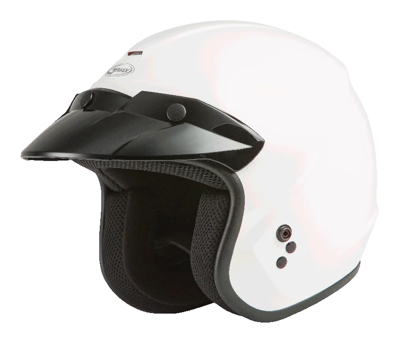 helmet with well-padded interior-GMax 72-5365 OF-2 Open-Face Helmet White