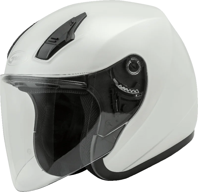 helmet for cycling safety certification-GMax 72-4814 OF-17 Open-Face Helmet Pearl White