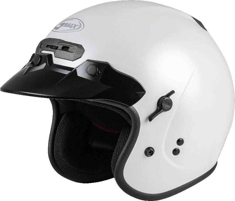 helmet for snowboarding protection-GMax 72-4924 GM-32 Open-Face Helmet Pearl White