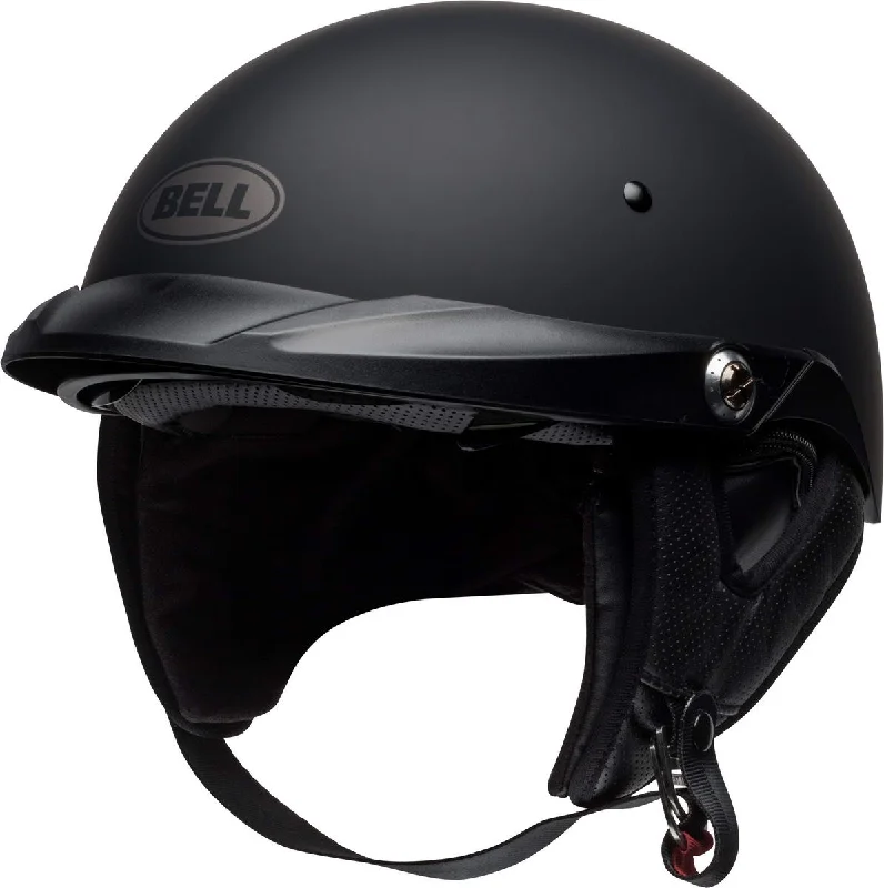 helmet with high-density foam-Bell Pit Boss Matte Black Half Helmet