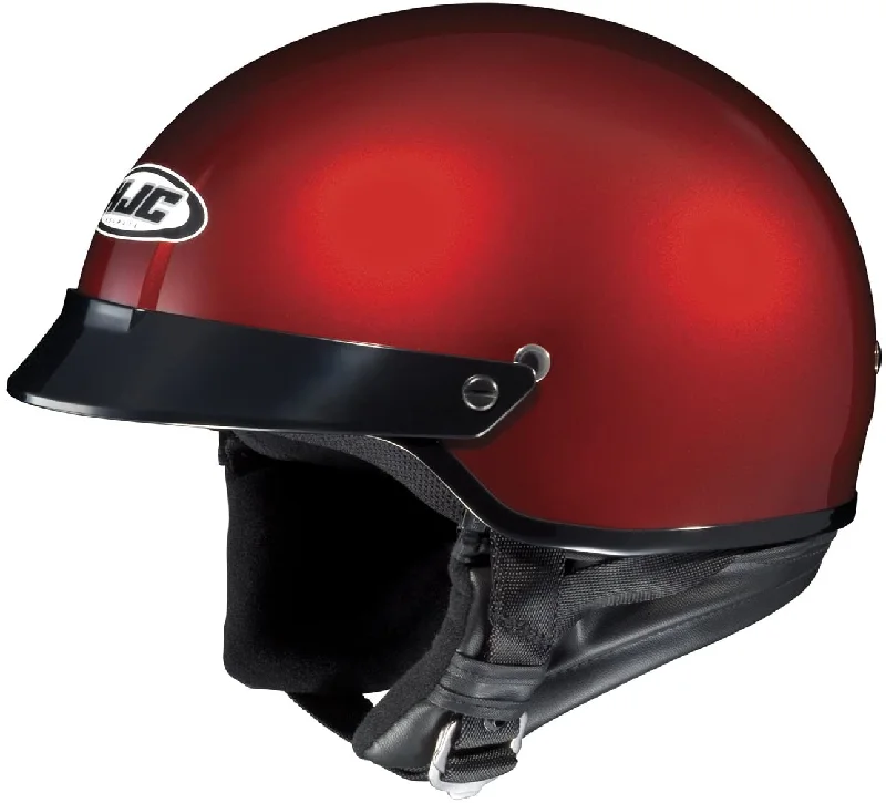 helmet with shock-resistant design-HJC Helmet CS-2N Wine Berry Half Helmet