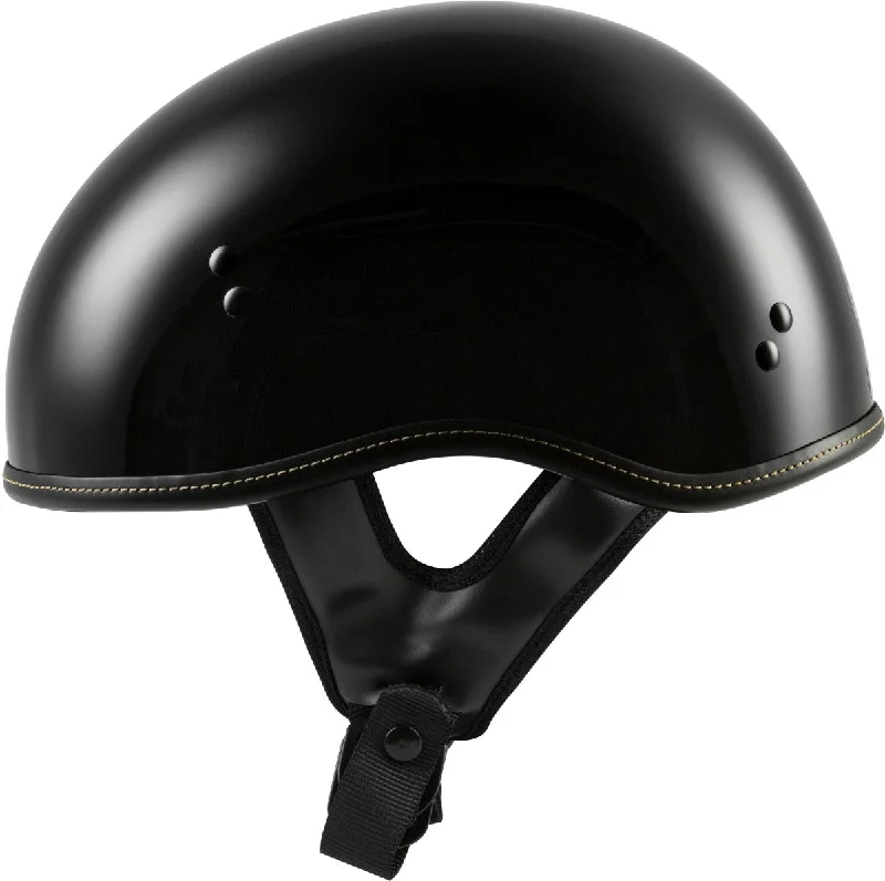 helmet for snow sports-Highway 21.357 Solid Gloss Black Half Helmet