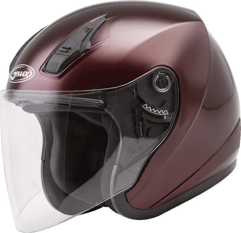 helmet for light impact protection-GMax 72-4816 OF-17 Open-Face Helmet Wine Red