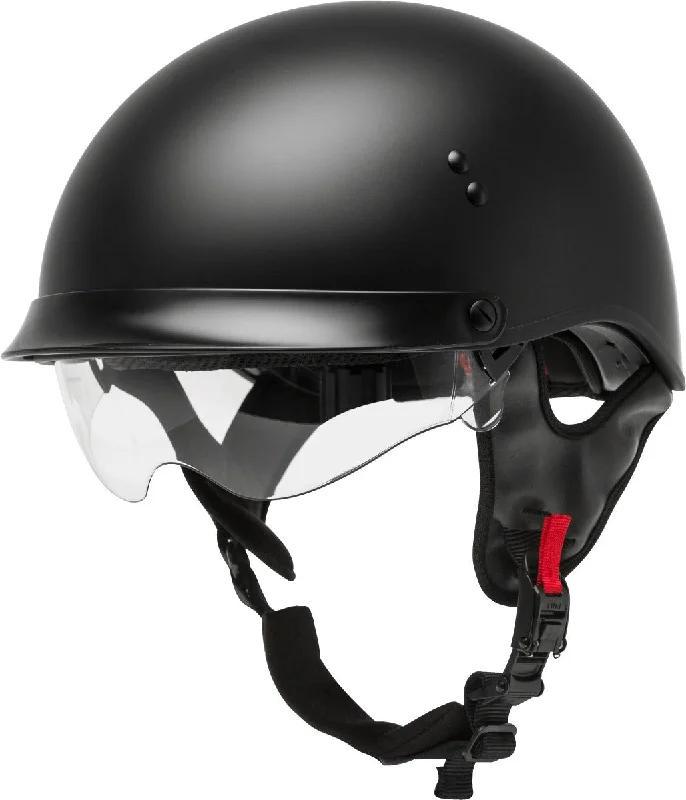 helmet for night riding-GMax HH-65 Full Dressed Half Helmet Matte Black