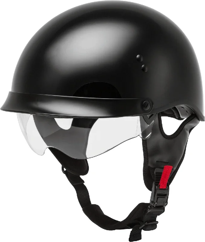 helmet for freestyle biking-GMax HH-65 Full Dressed Half Helmet Black