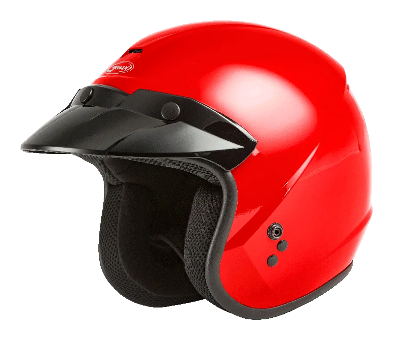 helmet for outdoor adventurers-GMax 72-5364 OF-2 Open-Face Helmet Red