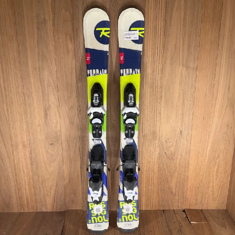 Skis for ultimate edge hold on icy patches-2020 Rossignol Terrain Junior Skis w/ Look Kidx Demo Binding