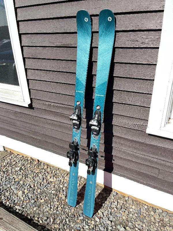 ski bindings for professional skiing-2021 Blizzard Black Pearl 82 with Marker Squire TCX Bindings - 166cm - DEMO SKIS