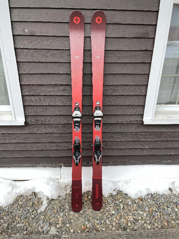 ski bindings for easy entry and exit-2021 Blizzard Brahma 88 with Marker Griffon Bindings - 183cm - DEMO SKIS