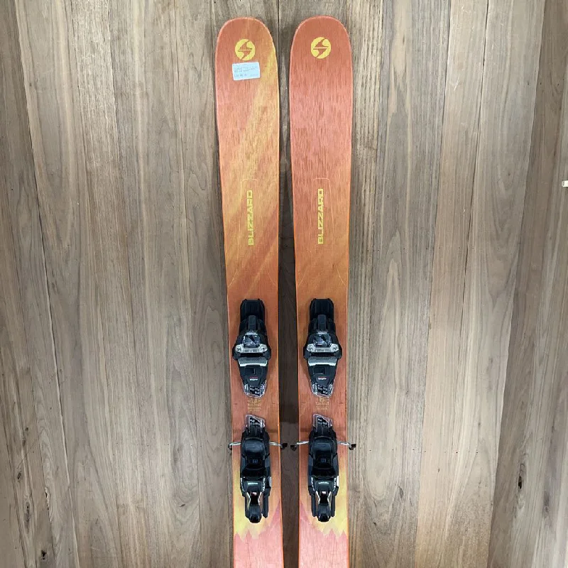 Skis for skiing on remote, untouched mountain slopes-un-archiving 2022 Blizzard Sheeva 11 w/ Marker Squire 11 Demo Bindings