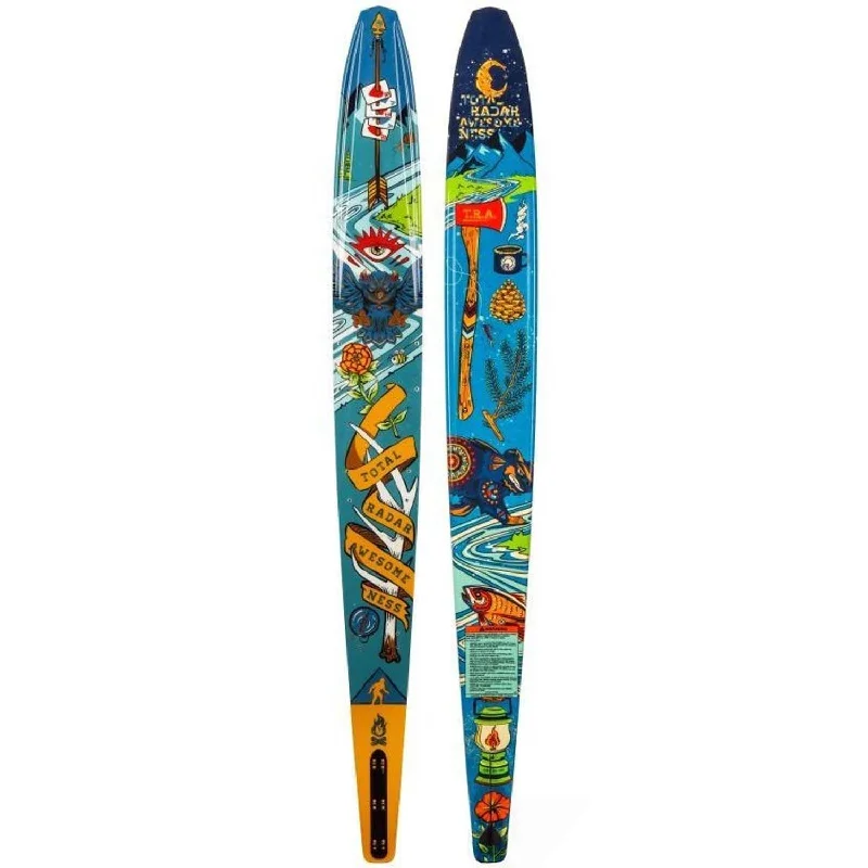 Skis for carving clean turns on any slope-2023 RADAR TRA SKI BLANK - BOYS