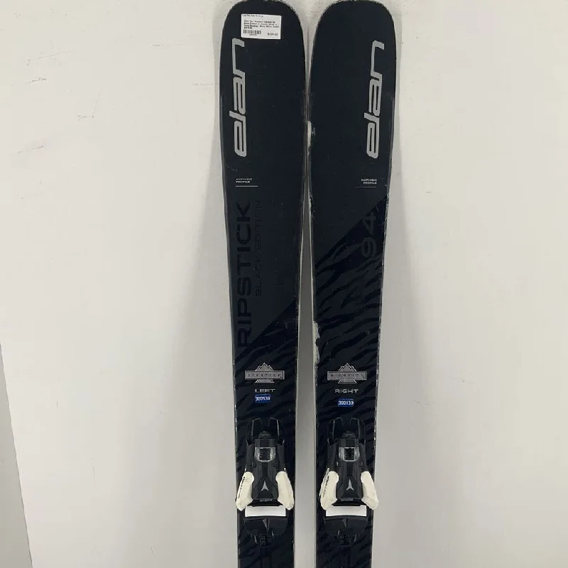 Skis for achieving perfect turns in fast-moving snow-2024 Elan Women's Ripstick 94 Black Edition w/ Atomic Strive 11 Demo Bindings