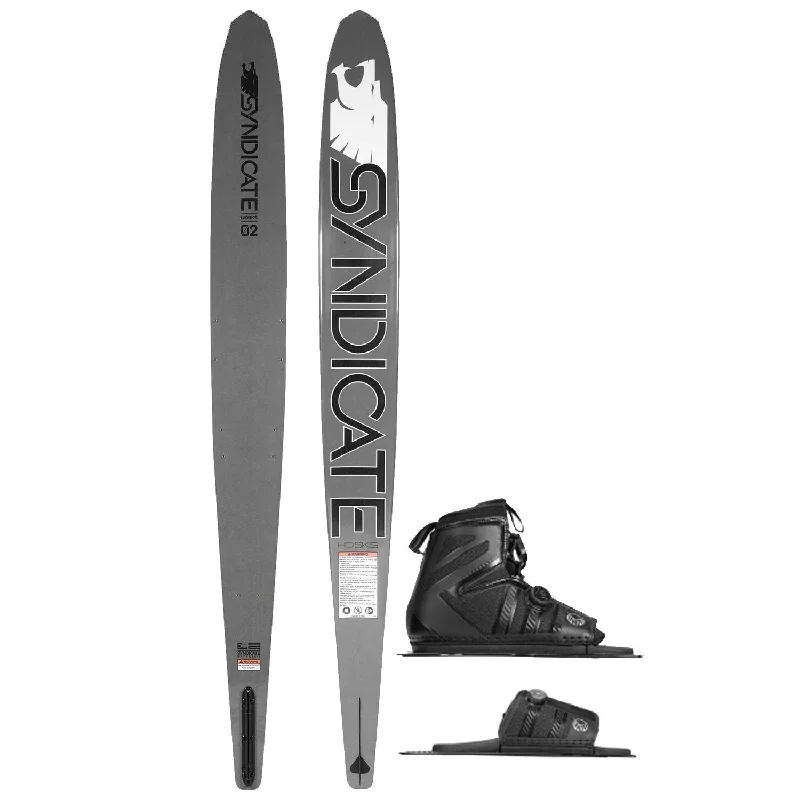 Skis for easy navigation of snowy mountain paths-2024 HO SYNDICATE WORKS 02 SKI W/ STANCE 130 ATOP BOOT & RTP