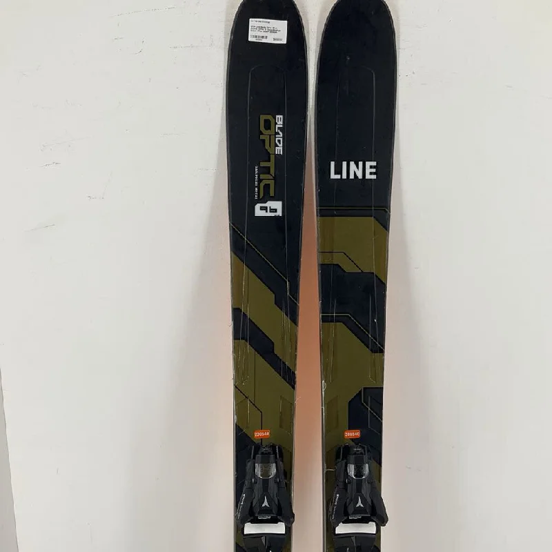 Skis for reliable performance on mixed terrain-2024 Line Blade Optic 96 w/ Atomic Strive 13 Demo Bindings