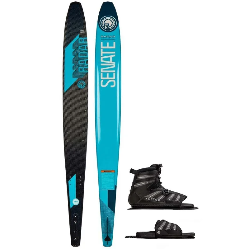 Skis for skiing on both alpine and cross-country terrain-2024 RADAR SENATE GRAPHITE SKI W/ VECTOR BOA BOOT & RTP