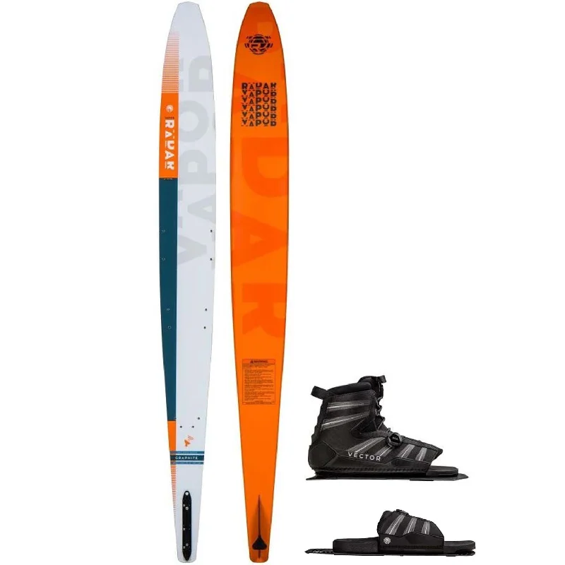 Skis for skiers looking for agility in deep powder-2024 RADAR VAPOR GRAPHITE SKI W/ VECTOR BOA BOOT & RTP