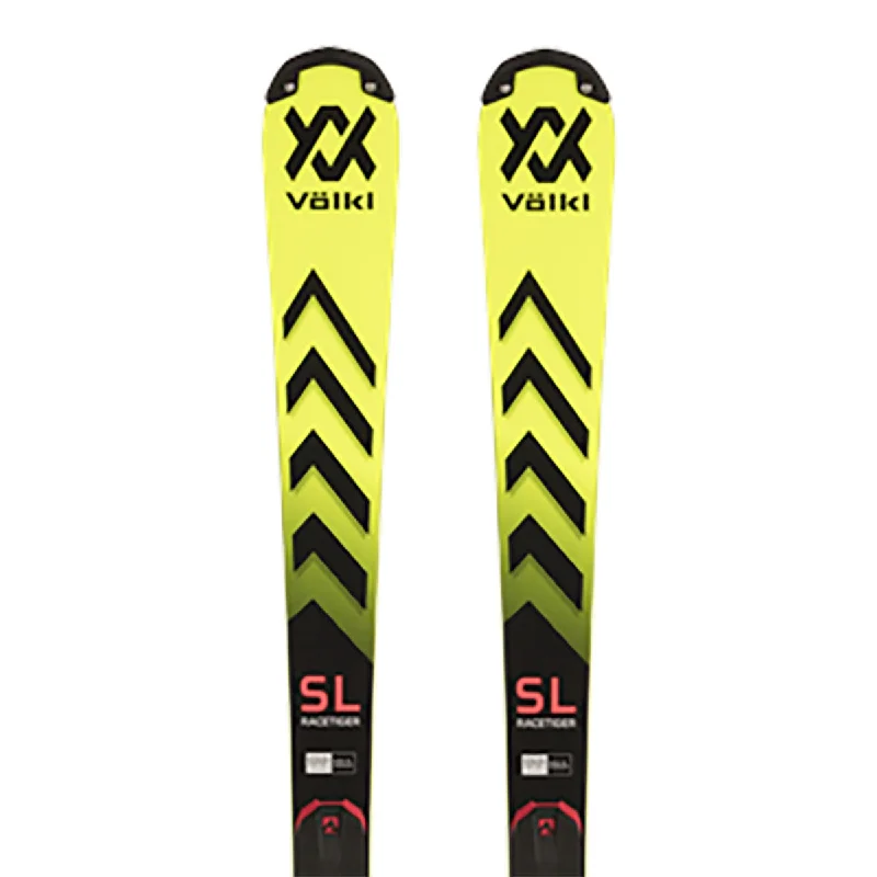 Skis for effortlessly carving down groomed slopes-2024 Volkl Racetiger JR SL Skis