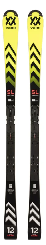 Skis for thrill-seekers in steep terrains-2024 Volkl Racetiger WC FIS SL Slalom Skis