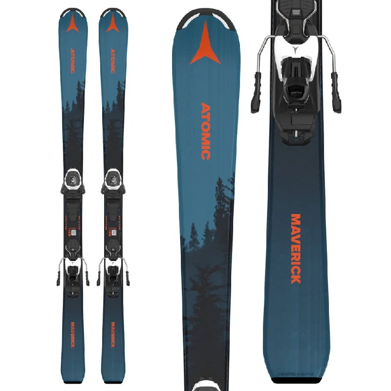 Skis for great edge hold on all types of snow-2025 Atomic Maverick Jr w/ Atomic L6 GW Demo Bindings