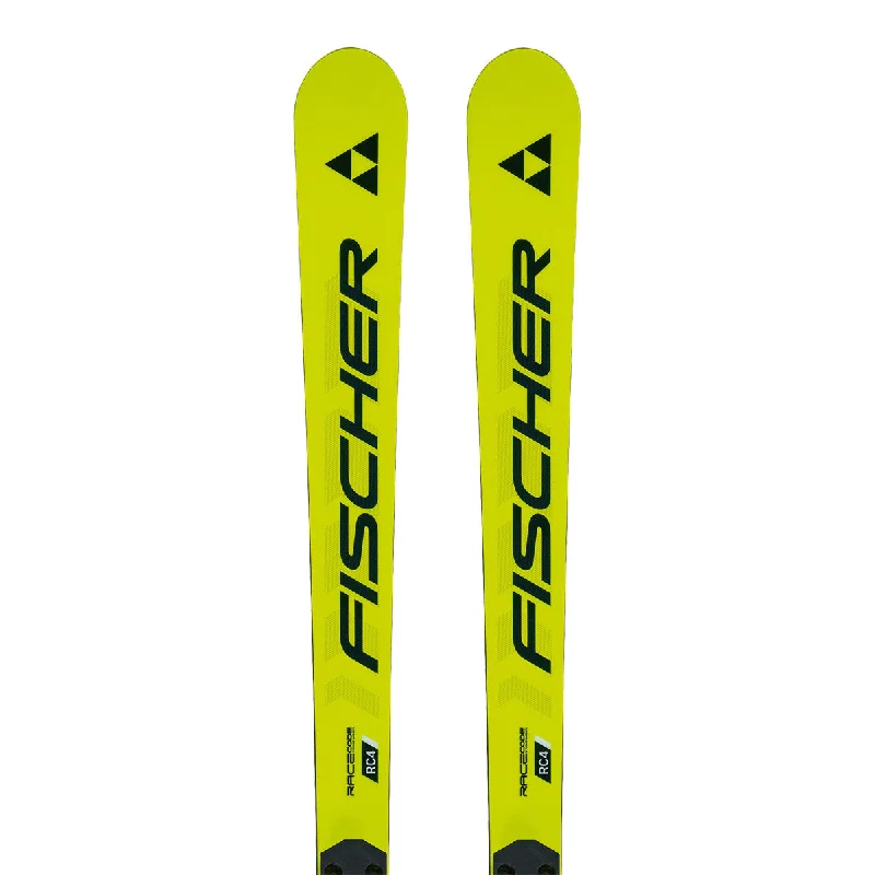 Skis for skiing effortlessly on hard snow conditions-2025 Fischer RC4 WC JR (U14-U16) GS Skis