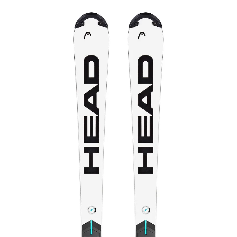 Skis for powerful all-mountain skiing experiences-2025 HEAD WCR E-SL Rebel FIS U16 Skis