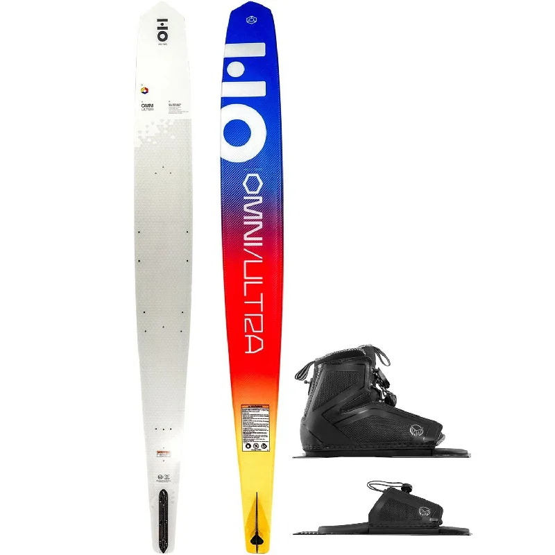 Skis for skiing on remote, untouched mountain slopes-2025 HO OMNI ULTRA SKI W/ STANCE 110 BOOT & RTP