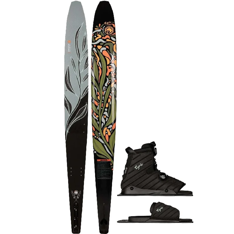 Skis for carving on groomed slopes-2025 RADAR LYRIC GRAPHITE SKI W/ LYRIC BOA BOOT & RTP