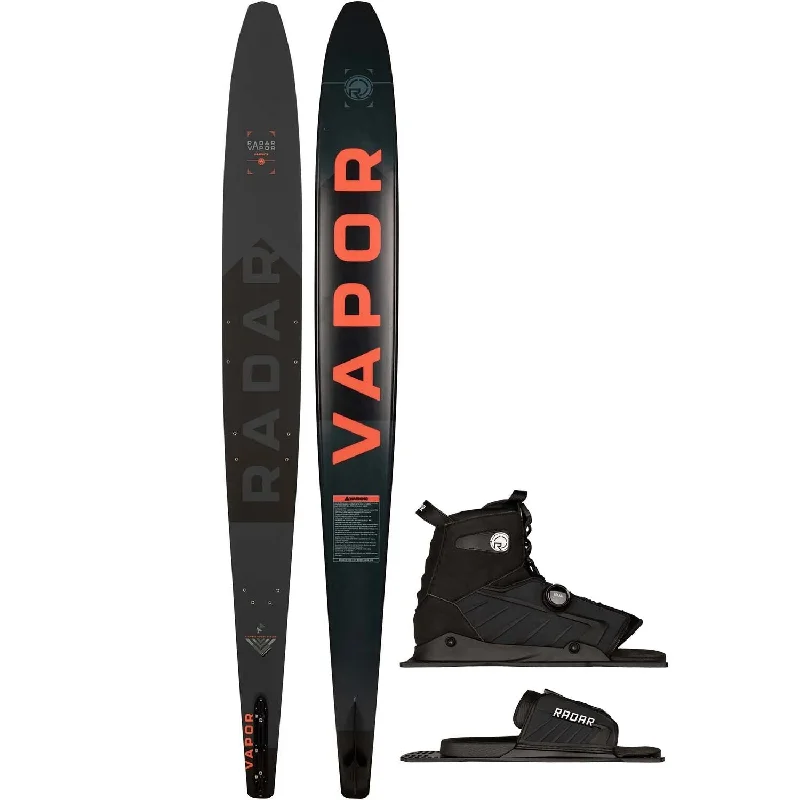 Skis for aggressive skiers in challenging conditions-2025 RADAR VAPOR GRAPHITE SKI W/ VECTOR BOA BOOT & RTP