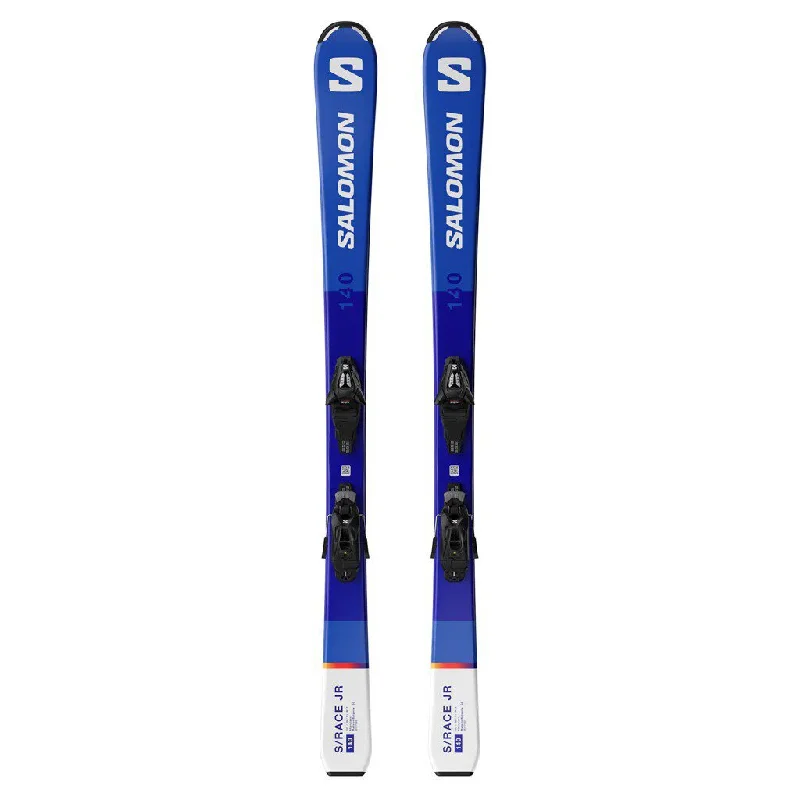 Skis for skiers looking for a balance of speed and control-2025 Salomon S/Race Jr w/ Salomon C5 GW Demo Bindings