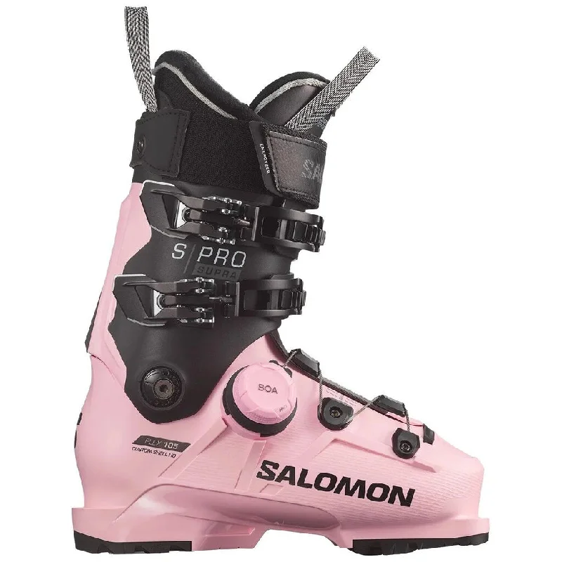 ski boots for high endurance skiing-2025 Salomon Women's Supra BOA 105 GW