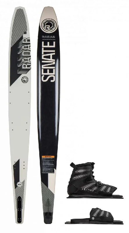 Skis for maximum control on high-speed runs-Radar Alloy Senate With Vector Water Ski Package 2024