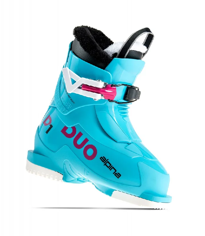 ski boots for ultimate comfort-Alpina Duo 1 Kid's Ski Boots