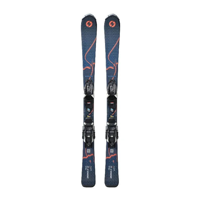 Skis for carving perfect turns on fast slopes-Blizzard Junior Anomaly Skis with FDT 4.5 Bindings 2025