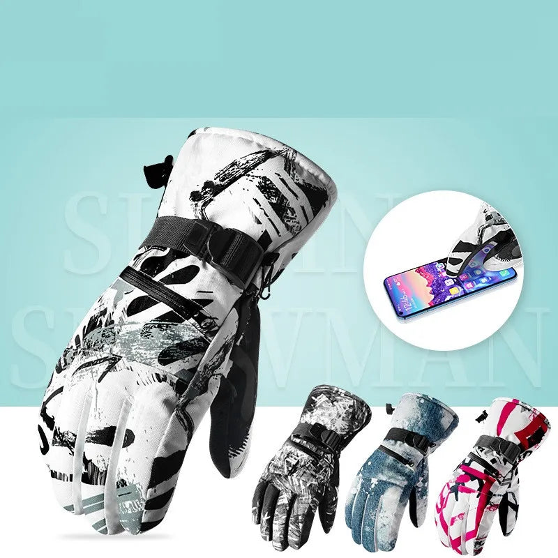 womens elegant velvet gloves for a luxurious touch-ARCTIC QUEEN Spectre Mens / Ladies Touch Screen Gloves For Ski Snowboard