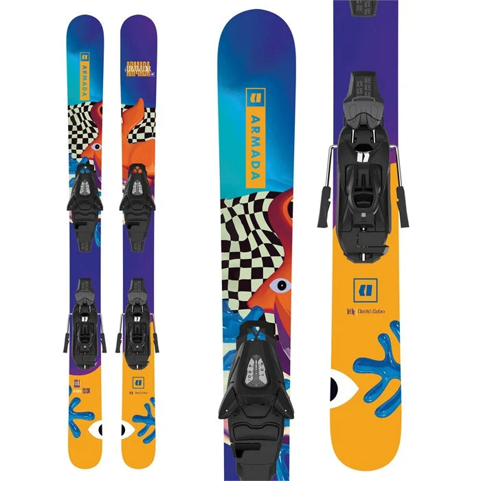 Skis for a safe and exciting off-piste experience-Armada Junior's ARJ Skis with C5 Bindings 2024