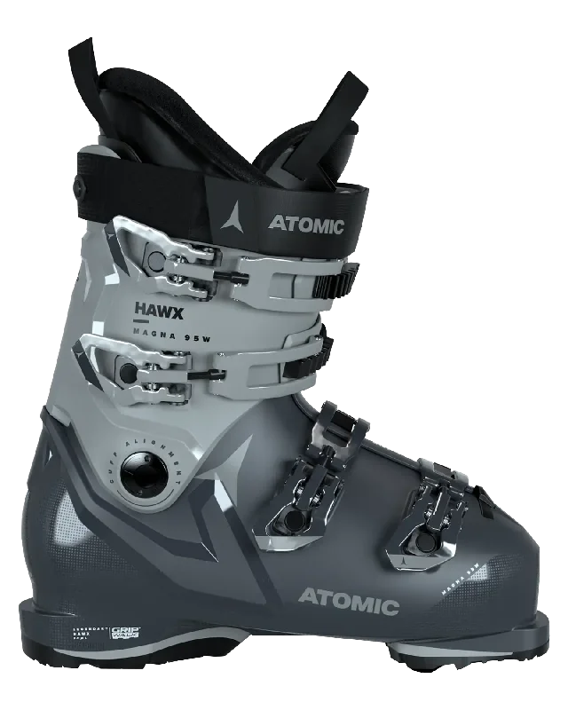 ski boots for racing-Atomic HAWX Magna 95 Women's Ski Boots - Black - 2022