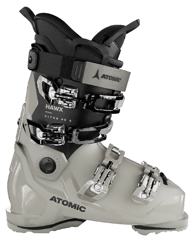 ski boots for winter sports training-Atomic Hawx Ultra 95 S Gripwalk Women's Ski Boots - Stone - 2024