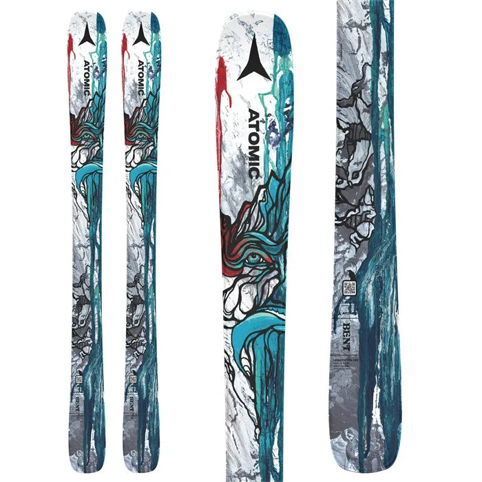 Skis for steep mountain slopes-Atomic Junior Bent Chetler Flat Ski 2023-2024