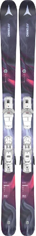 Skis for deep snow powder conditions-Atomic Ladies Maven 83 R System Ski With M10 Ski Bindings 2022-2023