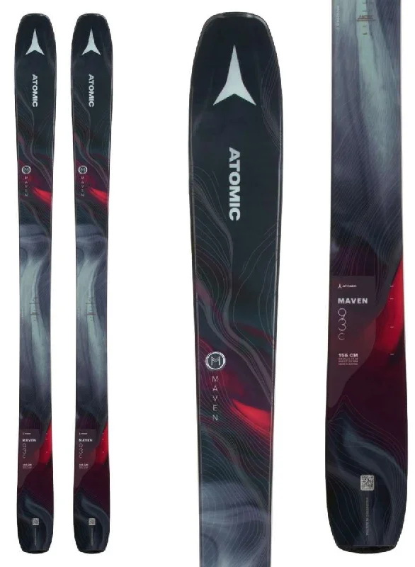 Skis for high-performance control on steep slopes-Atomic Women's Maven 93 C Skis 2023