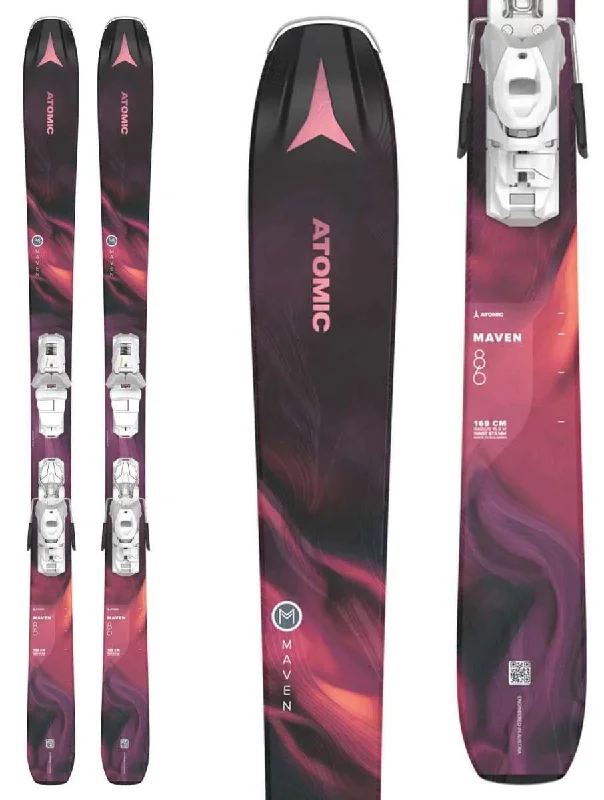 Skis for high-performance skiing on groomed snow-Atomic Maven 86 R System Ski With M10 Ski Bindings 2023