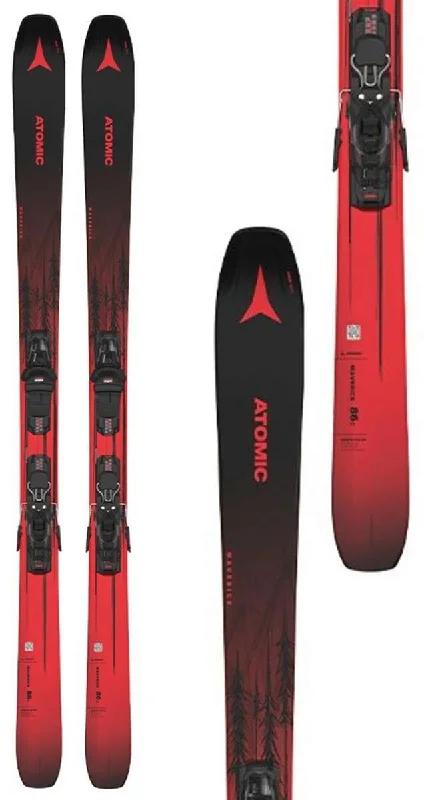 Skis for deep snow exploration and thrill-Atomic Maverick 86 C LT System Ski WIth M 10 Ski Bindings 2024