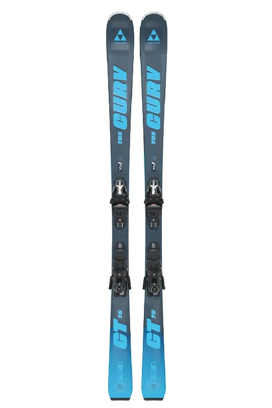 Skis for conquering the toughest mountain runs-Fischer The Curv GT 76 + RSW 10 GW Skis - Women's - 24-25