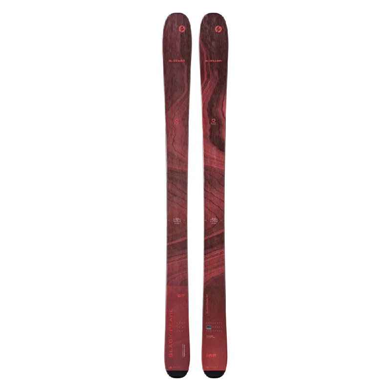 Skis for carving smooth turns on hard-packed snow-Blizzard Black Pearl 97 Womens Skis 2024